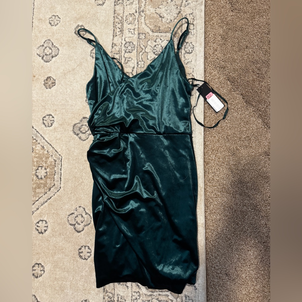 Gianni Bini Green Velvet Dress